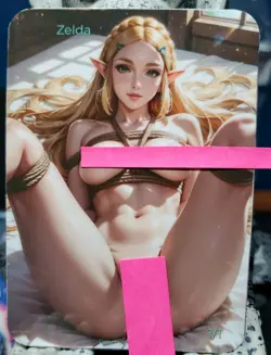 1/1 Only 1 Made Zelda Princess Game NSFW Lonestar Customs Topless Waifu Card - Image 1