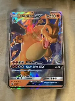 Charizard GX Ultra Rare Holo SM211 Hidden Fates Black Star Promo NM Pokemon Card - Image 1
