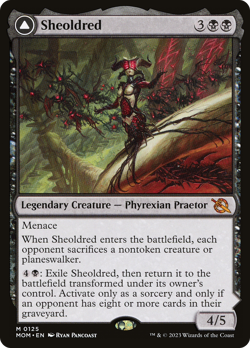 NM March of the Machine [MOM] Sheoldred // The True Scriptures MTG Single Card - Image 1