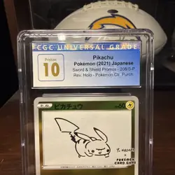 Pikachu 208/S-P Yu Nagaba Japanese Pokemon (2021) PROMO Card PRISTINE CGC 10 - Image 2