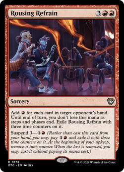 NM Outlaws of Thunder Junction Commander [OTC] Rousing Refrain MTG Single Card - Image 1