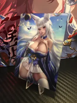 Lenticular Waifu Card Sexy Goddess Story 3 Image CCG Double Sided Anime - Image 1
