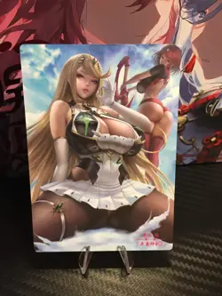 Lenticular Waifu Card Xenoblade Goddess Story 3 Image CCG Double Sided Anime - Image 4