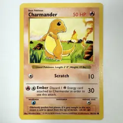 Charmander 46/102 Shadowless Base Set Pokemon Card 1999 WOTC LP Vintage TCG - Image 1