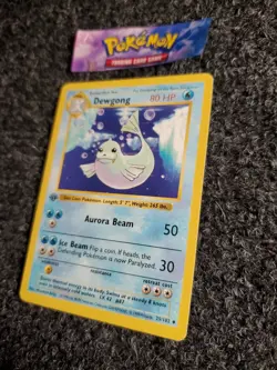 Dewgong 25/102 1999 1st Edition Base Set Pokemon Card Shadowless - NM - Image 2