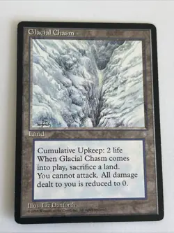 Glacial Chasm Ice Age Magic The Gathering MTG Card - Image 1