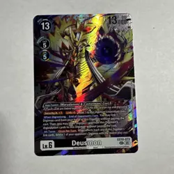 Digimon Card Game Deusmon EX10-073 SEC Secret Rare Sinister Order - Image 1