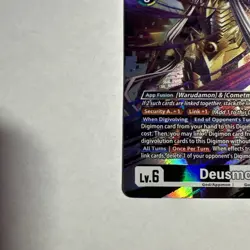 Digimon Card Game Deusmon EX10-073 SEC Secret Rare Sinister Order - Image 3
