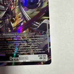 Digimon Card Game Deusmon EX10-073 SEC Secret Rare Sinister Order - Image 4