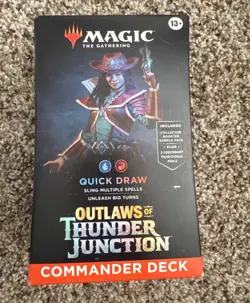 MTG Magic - Outlaws of Thunder Junction - Quick Draw Commander Deck - Sealed - Image 1