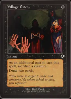 MTG Innistrad Remastered - Village Rites - Retro Frame - Image 1