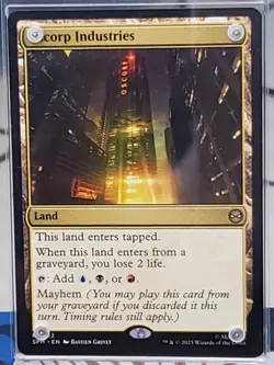 Oscorp Industries #0182 MTG Marvel's Spider-Man Magic The Gathering - Image 1