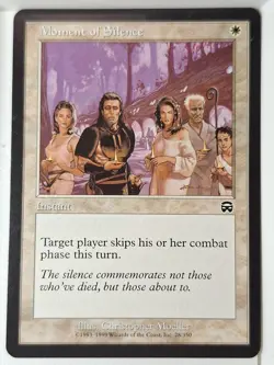 Moment of Silence - Mercadian Masques - Magic the Gathering MTG Nice! - Image 1