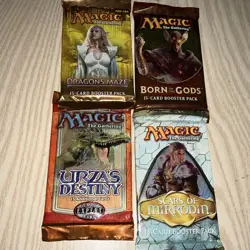 Magic The Gathering Urza's Destiny Booster Pack plus 3 more booster packs 742818065603 - Image 1