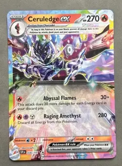 Pokemon Ceruledge ex 36/191 Double Rare Surging Sparks NM - Image 1