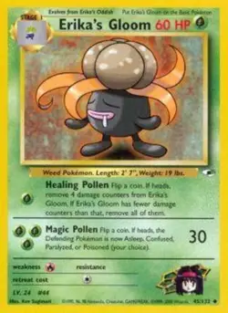 Lightly Played, English Pokemon Regular Erika's Gloom - 45/132 - Uncommon - Unli - Image 1