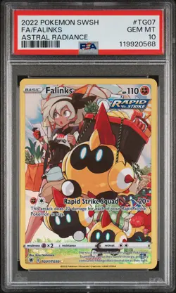 2022 POKEMON SWORD & SHIELD ASTRAL RADIANCE #TG07 FULL ART/FALINKS PSA 10 - Image 1