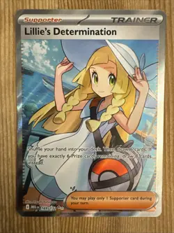 Lillie's Determination Full Art 169/132 Pokemon TCG Mega Evolution Near Mint - Image 1