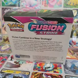 Pokemon TCG Sword & Shield Fusion Strike Booster Box **EMPTY/OPENED ** - Image 5