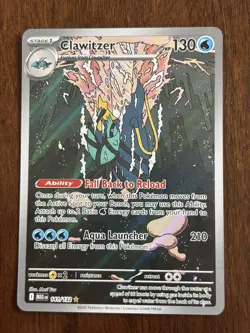 English Clawitzer Illustration Rare Holo #141/132 Pokemon Mega Evolution NM! - Image 1