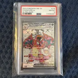 Pokemon TCG - Charizard ex - 215/197 Obsidian Flames - PSA 8 Near-Mint to Mint - Image 1