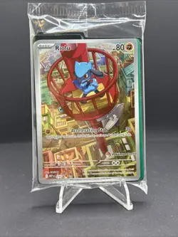 Riolu 010 Mega Evolutions ETB Pokemon Center Stamped Black Star Promo SEALED - Image 1