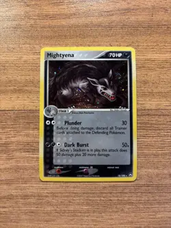 Pokemon EX - Power Keepers Mightyena Cosmos Holo #18 LP Swirl - Image 1