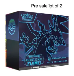 Lot Of 2 ships in 40 days Phantasmal Flames Pokemon Center ETB PRESALE lot of 2 - Image 1
