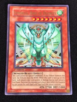 Yugioh Simorgh Bird of Divinity SD8-EN001 1ST ULTRA (NM) - Image 1