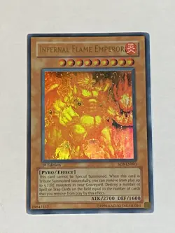 Yugioh Infernal Flame Emperor 1st Edition SD3-EN001 NM - Image 1