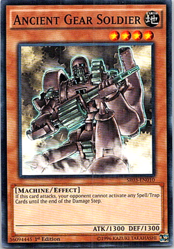 Ancient Gear Soldier SR03-EN010 Yu-Gi-Oh! Light Play 1st Edition - Image 1