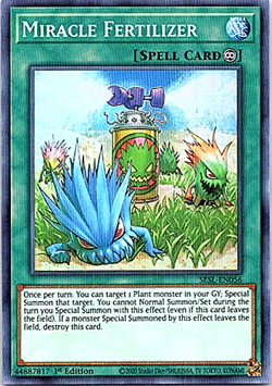 Miracle Fertilizer SESL-EN056 Yu-Gi-Oh! Light Play 1st Edition - Image 1