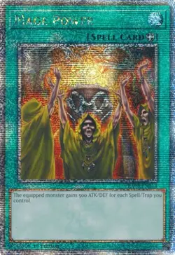 Yugioh! LP Mage Power - RA03-EN113 - Quarter Century Secret Rare - 1st Edition L - Image 1