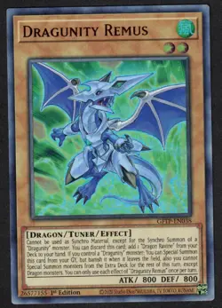 Yugioh Dragunity Remus GFTP-EN038 Ultra Rare 1st Ed - NM - Image 1