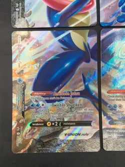 Pokemon TCG Promo Cards SWSH 155-158 Greninja V-UNION Full Set Of 4 *NM* - Image 4