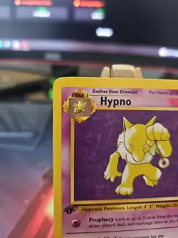 Pokemon TCG Hypno Fossil Card 23/62 1st Edition Regular Non-Holo Rare LP Clean! - Image 2