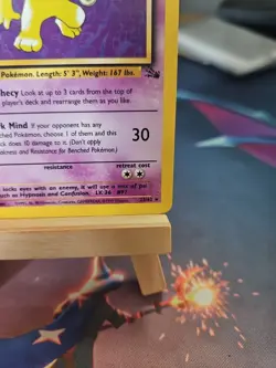 Pokemon TCG Hypno Fossil Card 23/62 1st Edition Regular Non-Holo Rare LP Clean! - Image 4