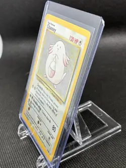 Pokemon TCG Chansey Base Set Holo Unlimited Rare Card 3/102 Vintage LP - Image 4