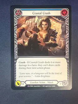 FAB WTR045 Cranial Crush Guardian Action Super Rare Flesh and Blood TCG - Image 1