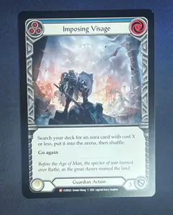 FAB EVR022 Imposing Visage Guardian Action Majestic Flesh and Blood TCG - Image 1