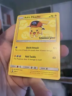 Ash's Pikachu - SM111 - Pokemon TCG Sun & Moon Promo Rare Card HP - Image 5