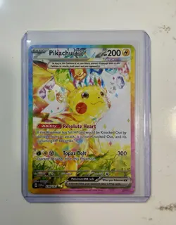 Pokemon Pikachu TCG EX Card 238/191 Surging Sparks SIR, Light Play to Mod Play - Image 1