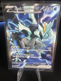 Pokemon TCG Surging Sparks Black Kyurem EX Holo Ultra Rare Card 218/191 - Image 1