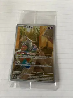 Mimikyu 075 Black Star Promo SV075 Sealed Paldean Fates Full Art Pokemon Card - Image 1