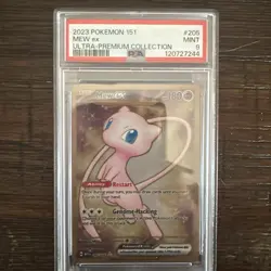 POKEMON MEW ULTRA PREMIUM COLLECTION METAL CARD PSA 9 - Image 1