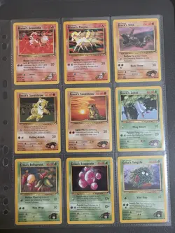 Vintage Pokemon TCG - Gym Heroes Bundle - 27 Cards - Conditions Vary See Pics - Image 3