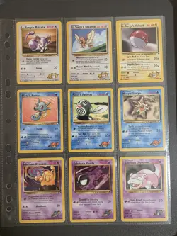Vintage Pokemon TCG - Gym Heroes Bundle - 27 Cards - Conditions Vary See Pics - Image 5