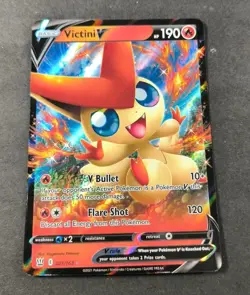 Pokemon Battle Styles Victini V Ultra Rare Card 021/163 NM - Image 1