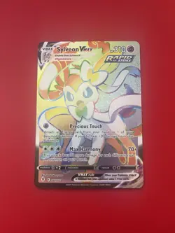 Sylveon VMAX 211/203 Rainbow Secret Rare | Evolving Skies | NM-M | Pokemon Card - Image 1