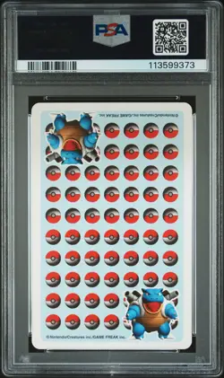 1998 POKEMON STADIUM BLUE VERSION PLAYING CARDS KING OF SPADES BLASTOISE PSA 10 - Image 2